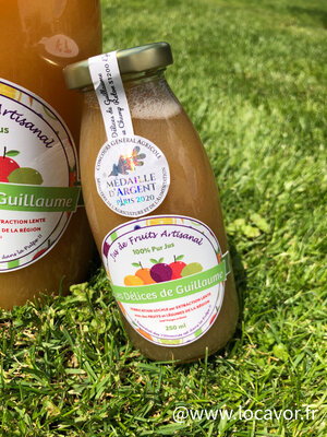 Jus de pomme médaillé d'argent