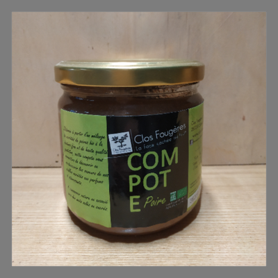 Compote poire bio