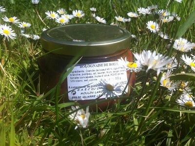 Conserve de bolognaise de boeuf