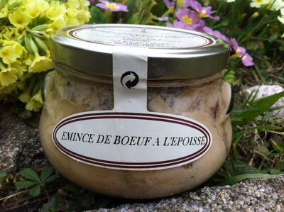 Conserve emincé boeuf à l'epoisse