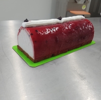 Bûche glacée cassis 10/12 parts