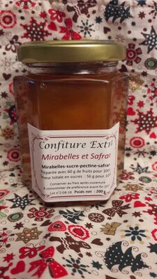 Confiture extra mirabelles et safran