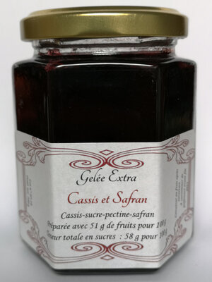 Gelée extra cassis et safran