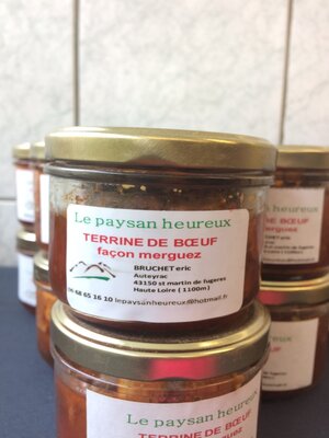Terrine de boeuf facon merguez