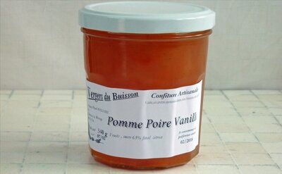 Confiture de pomme poire vanille 330 gr