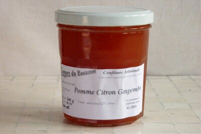 Confiture pomme citron gingembre 330 gr