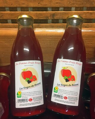 Jus pomme 4 fruits rouges