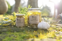 Ail confit herbe de provence en pot