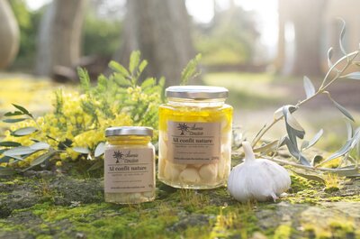 Ail nature confit en pot