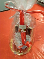 Panier garni(pain d'épices nature ,confiture de noël)