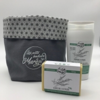 Panière + savon liquide 200 ml + savon surgras verveine exotique