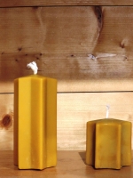 Bougie étoile de noel