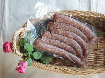 6 saucisses de veau soit 550g
