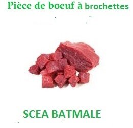 Brochettes de boeuf, 1 kg environ