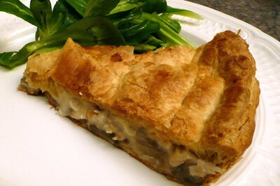 Tourte poulet champignons 4 pers