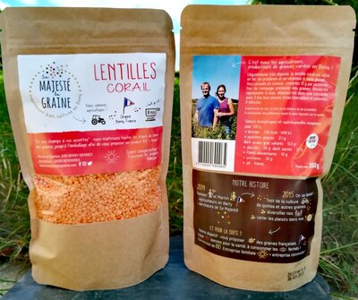 Lentilles corail du berry - 350 g