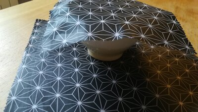 Bee-wrap film alimentaire black & white