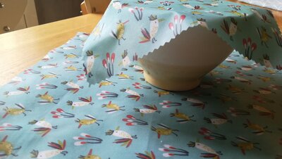 Bee-wrap film alimentaire petits oiseaux