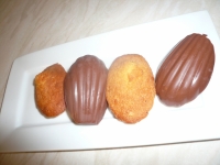 Madeleines au chocolat au lait
