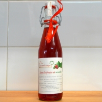 Sirop duo fraise menthe sans conservateur ni arôme-