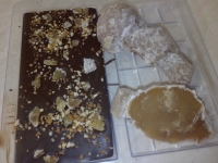 Plaque de chocolat noir au gingembre