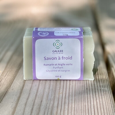 Savon romarin argile verte