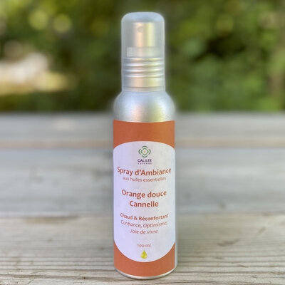 Spray d'ambiance orange cannelle