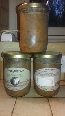 Bocal de boeuf bourguignon en 750g