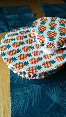 Charlottes de plat, lot de 2 'ananas rouges'