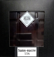 Tablette de chocolat noir sans sucre 55%