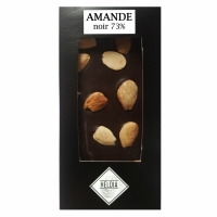 Tablette gourmande chocolat noir/amandes