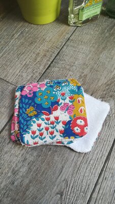 4 lingettes lavables 'petit verger'