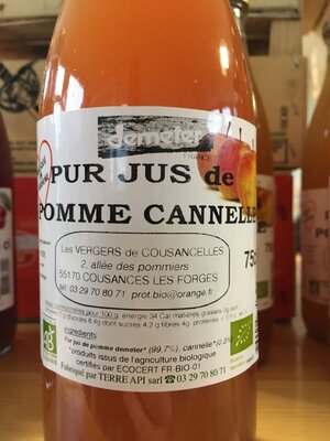 Pur jus de pomme-cannelle 75cl