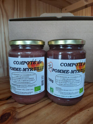 Purée/compote de pomme-myrtille