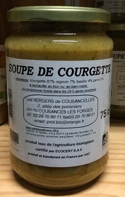 Soupe de courgette