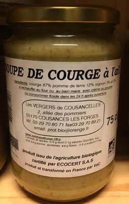 Soupe de courge à l'ail
