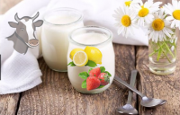 Vache-yaourt saveur citron & fraise
