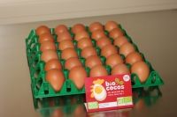 Oeuf bio extra frais en vrac - calibre gros