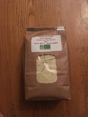 Farine de lentilles vertes