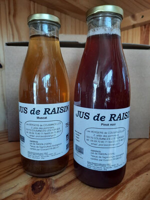 Pur jus de raisin muscat blanc 75cl