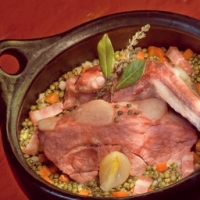 Jarret de porc demi sel (sous vide)