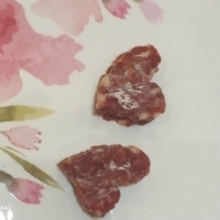 Saucisses sèches petits coeurs par 2