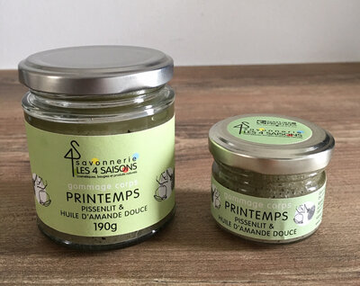 Gommage corps - printemps - pissenlit & huil