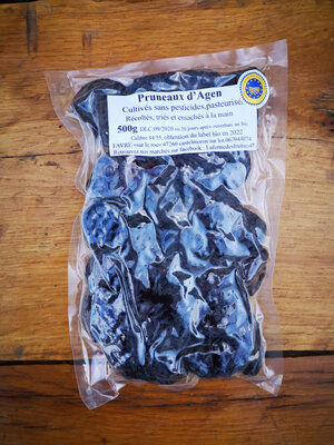 Pruneaux du lot et garonne 500g