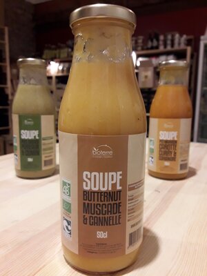 Soupe bio : butternut, muscade et cannelle