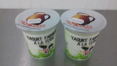 Yaourts 0%, lot de 2 yaourts de 125 g chacun