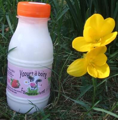 Yaourt à boire à la fraise