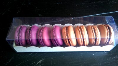 Macarons mix 'chocolat/fruits rouges'