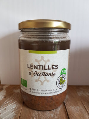 Bocal lentilles vertes bio 400 g