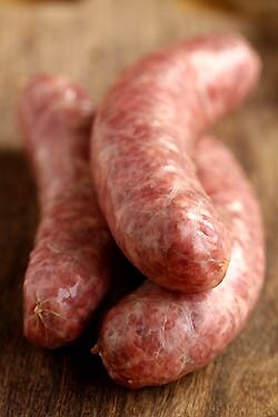 Saucisse à croquer de poulet fumé